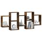 Preview: Wandregal R?uchereiche 159x18x65 cm Holzwerkstoff