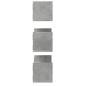 Preview: Wandregale 3 Stk. Betongrau 80x18x18 cm Holzwerkstoff
