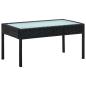 Preview: 4-tlg. Garten-Lounge-Set mit Auflagen Poly Rattan Schwarz