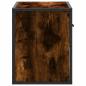 Preview: TV-Schrank Räuchereiche 60x31x39,5 cm Holzwerkstoff und Metall