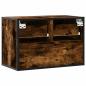 Preview: TV-Schrank Räuchereiche 60x31x39,5 cm Holzwerkstoff und Metall