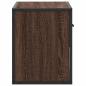 Preview: TV-Schrank Braun Eiche 60x31x39,5 cm Holzwerkstoff und Metall