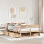 Preview: ARDEBO.de - Massivholzbett ohne Matratze 160x200 cm Kiefernholz
