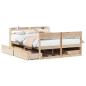 Preview: Massivholzbett ohne Matratze 160x200 cm Kiefernholz