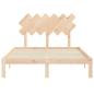 Preview: Bettgestell ohne Matratze Klein Doppelbett Massivholz Kiefer