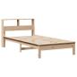 Preview: Bücherregalbett ohne Matratze 75x190 cm Massivholz Kiefer