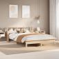 Preview: ARDEBO.de - Massivholzbett mit Regal ohne Matratze 120x200 cm Kiefer