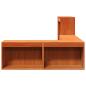 Preview: Nachttisch mit Schreibtisch Wachsbraun 232x112x75 cm Massivholz