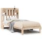 Preview: Massivholzbett mit Regal ohne Matratze 90x200 cm Kiefer