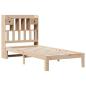 Preview: Massivholzbett mit Regal ohne Matratze 90x200 cm Kiefer