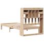 Preview: Massivholzbett mit Regal ohne Matratze 90x200 cm Kiefer