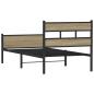Preview: Bettgestell ohne Matratze Sonoma-Eiche 107x200 cm Holzwerkstoff