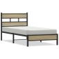 Preview: Bettgestell ohne Matratze Sonoma-Eiche 107x200 cm Holzwerkstoff