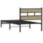 Preview: Bettgestell ohne Matratze Sonoma-Eiche 107x200 cm Holzwerkstoff