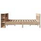 Preview: Massivholzbett mit Regal ohne Matratze 135x190 cm Kiefer