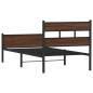 Preview: Bettgestell ohne Matratze Braun Eiche 90x190 cm Holzwerkstoff