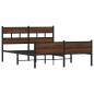 Preview: Bettgestell ohne Matratze Braun Eiche 137x190 cm Holzwerkstoff