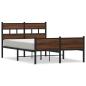Preview: Bettgestell ohne Matratze Braun Eiche 120x190 cm Holzwerkstoff