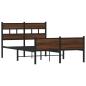Preview: Bettgestell ohne Matratze Braun Eiche 120x190 cm Holzwerkstoff