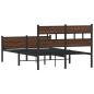 Preview: Bettgestell ohne Matratze Braun Eiche 120x190 cm Holzwerkstoff