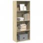Preview: ARDEBO.de - B?cherregal Sonoma-Eiche 60x30x152 cm Holzwerkstoff