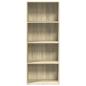 Preview: B?cherregal Sonoma-Eiche 60x30x152 cm Holzwerkstoff