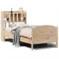 Preview: Massivholzbett mit Regal ohne Matratze 100x200 cm Kiefer