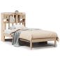 Preview: Massivholzbett mit Regal ohne Matratze 90x190 cm Kiefer