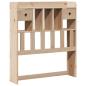 Preview: Massivholzbett mit Regal ohne Matratze 90x190 cm Kiefer