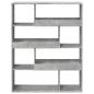 Preview: B?cherregal Betongrau 100x33x125,5 cm Holzwerkstoff