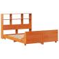Preview: Massivholzbett ohne Matratze Wachsbraun 150x200 cm Kiefernholz