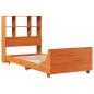 Preview: Massivholzbett ohne Matratze Wachsbraun 100x200 Kiefernholz