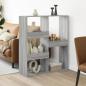 Preview: ARDEBO.de - Raumteiler Grau Sonoma 100x33x115 cm Holzwerkstoff