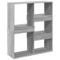 Preview: Raumteiler Grau Sonoma 100x33x115 cm Holzwerkstoff