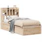 Preview: Massivholzbett ohne Matratze 75x190 cm Kiefernholz