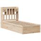 Preview: Massivholzbett ohne Matratze 75x190 cm Kiefernholz