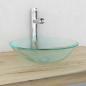 Preview: ARDEBO.de - Waschbecken gehärtetes Glas 42 cm transparent