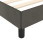 Preview: Bettgestell ohne Matratze Dunkelgrau 120x190 cm Samt
