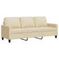 Preview: 3-Sitzer-Sofa Creme 180 cm Stoff