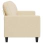 Preview: 3-Sitzer-Sofa Creme 180 cm Stoff