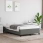 Preview: ARDEBO.de - Bettgestell ohne Matratze Dunkelgrau 120x190 cm Stoff