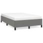 Preview: Bettgestell ohne Matratze Dunkelgrau 120x190 cm Stoff