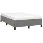 Preview: Bettgestell ohne Matratze Dunkelgrau 120x190 cm Stoff