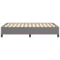Preview: Bettgestell ohne Matratze Dunkelgrau 120x190 cm Stoff