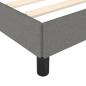 Preview: Bettgestell ohne Matratze Dunkelgrau 120x190 cm Stoff
