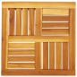 Preview: Tischplatte 50x50x2 cm Quadratisch Massivholz Akazie