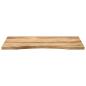 Preview: Schreibtischplatte mit Aussparung 100x60x2,5cm Massivholz Mango