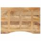 Preview: Schreibtischplatte mit Aussparung 100x60x2,5cm Massivholz Mango