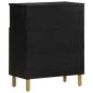 Preview: Sideboard Schwarz 60x33x75 cm Holzwerkstoff