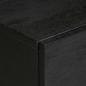 Preview: Nachttisch Schwarz 40x33x46 cm Massivholz Mango